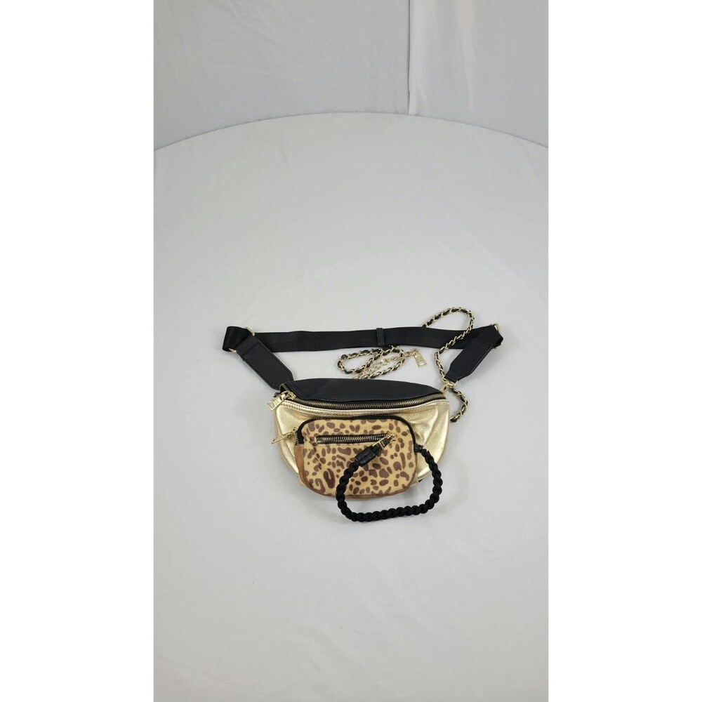 Michael Kors Fanny Bag Lepord print chain decor